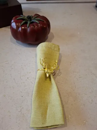 6 Servilleteros Ciervo Dorado