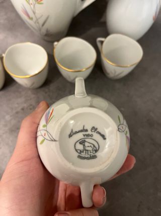 Juego Café Porcelana Bohemia Santa Clara