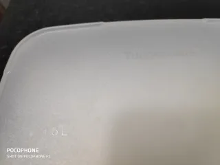 Tupperware Transparente y Blanco