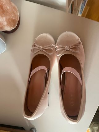 Zapatos Lolita Rosa Claro Tacón Bloque