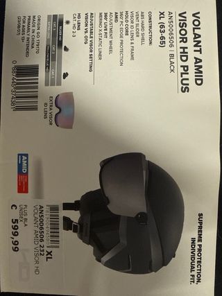 Casco VOLANT Sci AMID Visor HD Plus XL