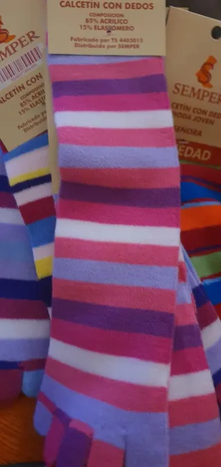 Calcetines de dedos Semper multicolor talla única