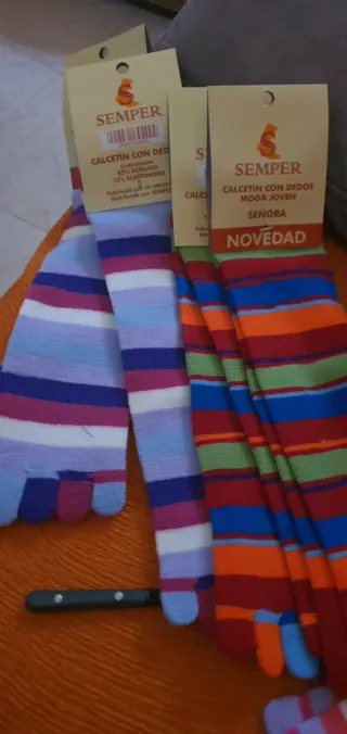 Calcetines de dedos Semper multicolor talla única