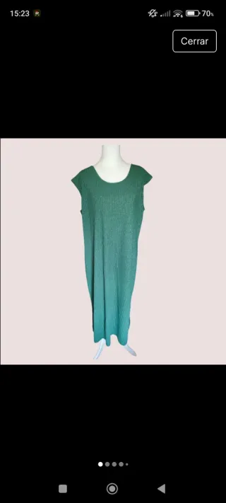 Vestido verde oscuro talla única