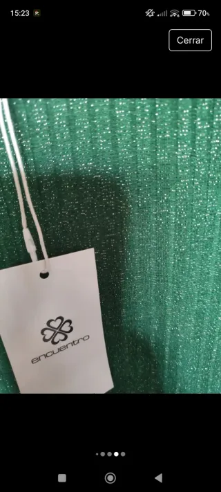 Vestido verde oscuro talla única