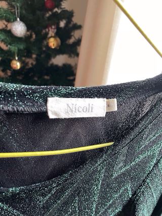 Vestido Nicoli brillo zigzag