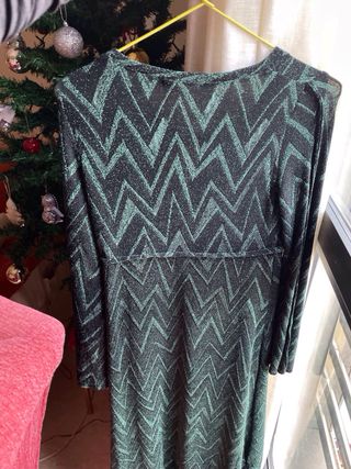 Vestido Nicoli brillo zigzag