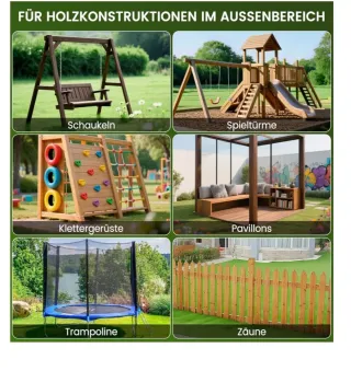 4 Anclajes Suelo Galvanizado para Columpios