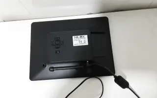 Marco de fotos digital negro