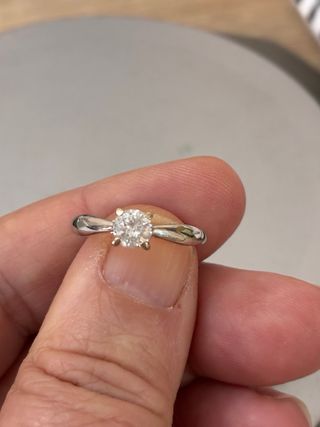 Anillo Oro 18k Diamante Natural 0.50 Ct