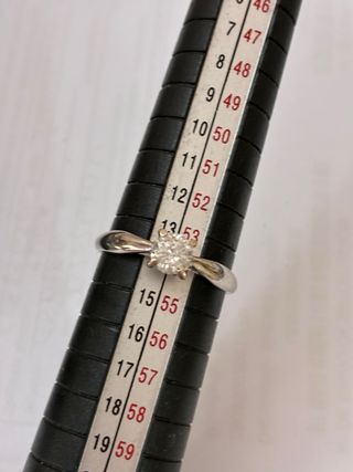 Anillo Oro 18k Diamante Natural 0.50 Ct