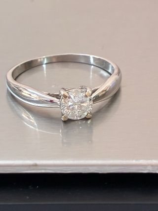 Anillo Oro 18k Diamante Natural 0.50 Ct