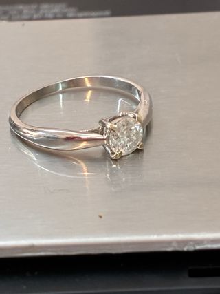 Anillo Oro 18k Diamante Natural 0.50 Ct