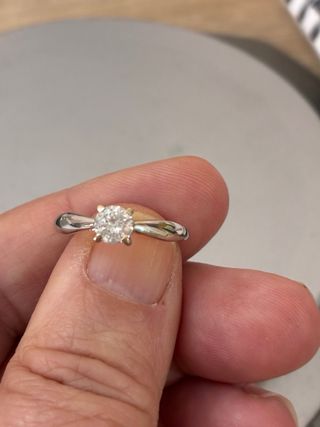 Anillo Oro 18k Diamante Natural 0.50 Ct