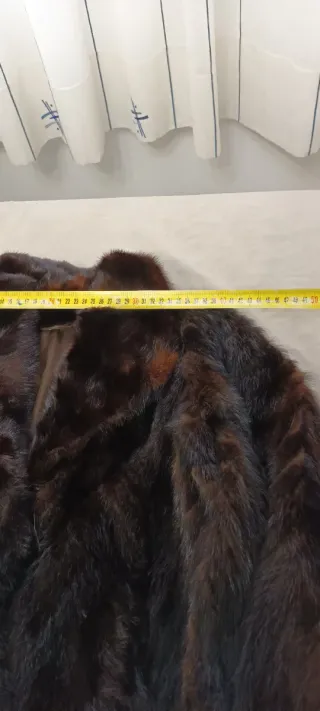 Abrigo de pelo marrón