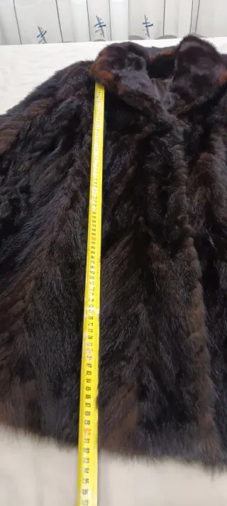 Abrigo de pelo marrón