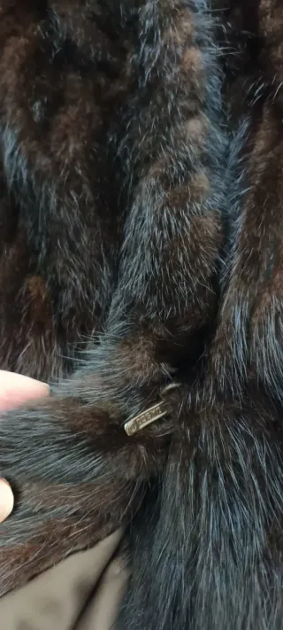 Abrigo de pelo marrón