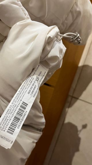 Chaqueta acolchada blanca