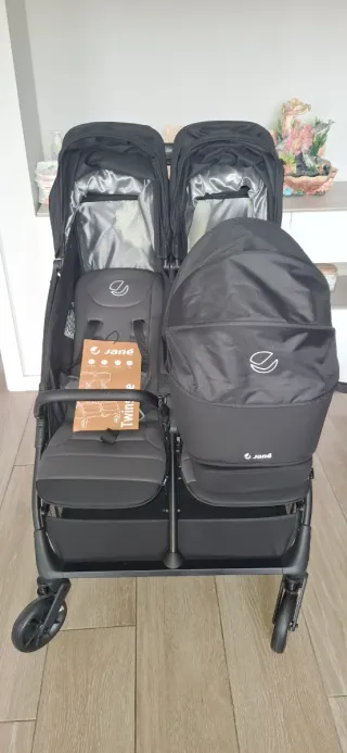 Silla gemelar Jane Twinside + capazo