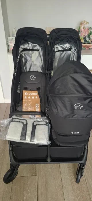 Silla gemelar Jane Twinside + capazo