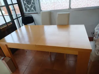 Mesa de comedor extensible madera