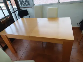 Mesa de comedor extensible madera