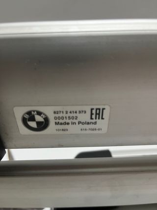 Barras portaequipajes BMW X3 Originales