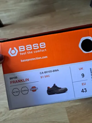 Zapatos de trabajo Base hombre negros