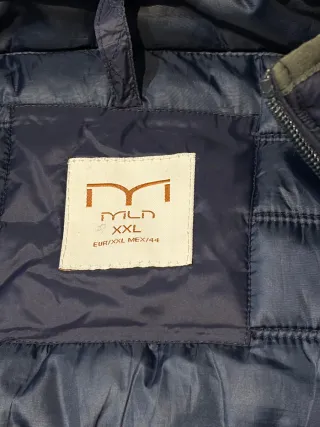 Abrigo acolchado MLN azul