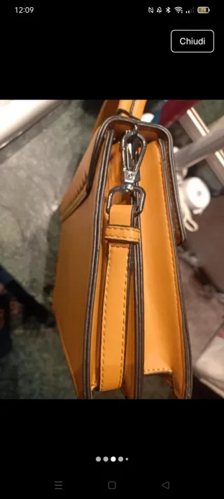 Borsetta donna color oro/giallo, senape