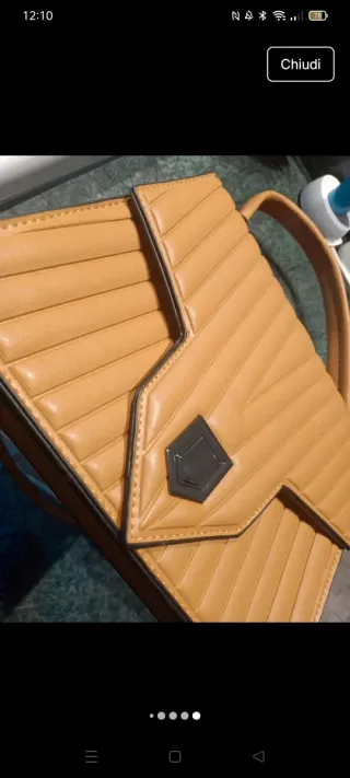 Borsetta donna color oro/giallo, senape