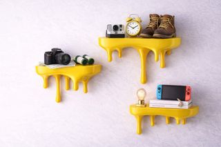 Mensole effetto vernice colante tris