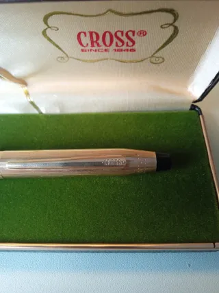 Bolígrafo Cross Bañado en Oro Antiguo