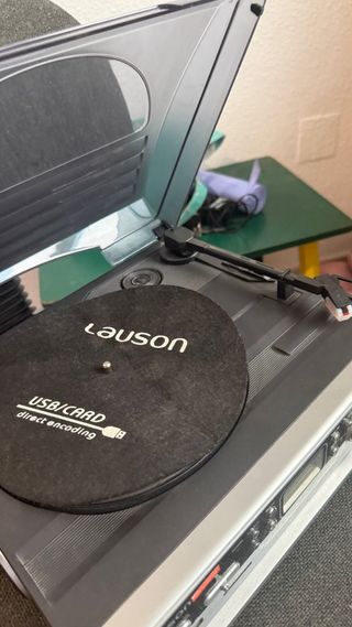 Tocadiscos Lauson Plata y Negro