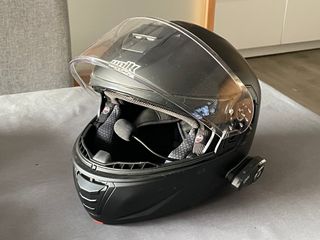 Casco Unik Negro con Bluetooth