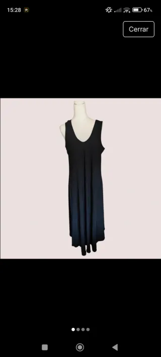 Vestido negro sin mangas