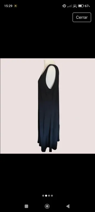 Vestido negro sin mangas