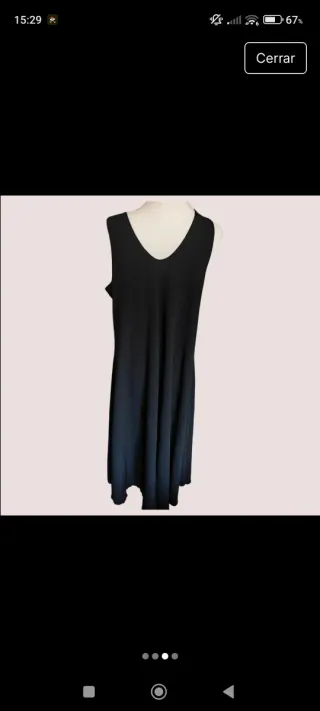 Vestido negro sin mangas