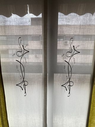 Paneles Japoneses Verdes y Blancos