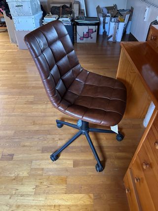 Silla estilo industrial marrón