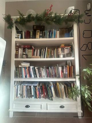 ESTANTERIA blanca de madera