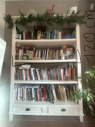 ESTANTERIA blanca de madera