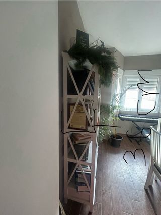 ESTANTERIA blanca de madera