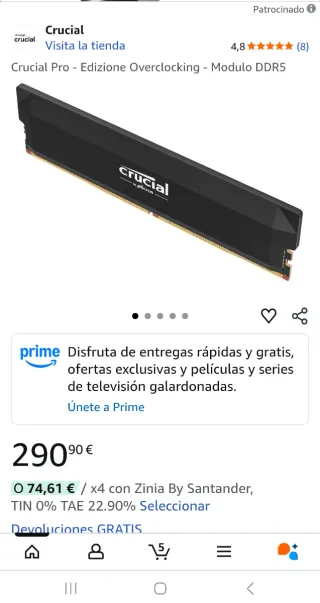 2x Crucial DDR5 Pro 16GB 6000MHz