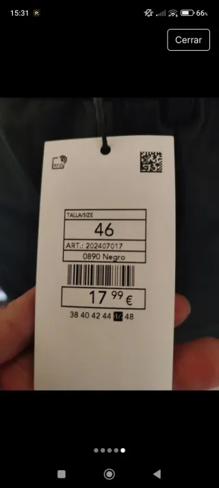 Falda polipiel negra nueva