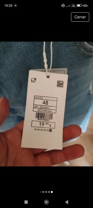 Shorts vaqueros nuevos