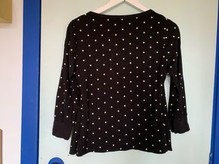 Chaqueta Cortefiel lunares con top encaje