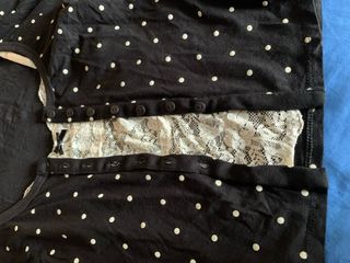 Chaqueta Cortefiel lunares con top encaje