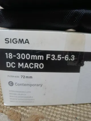Sigma 18-300mm DC C Contemporary Macro Objetivo