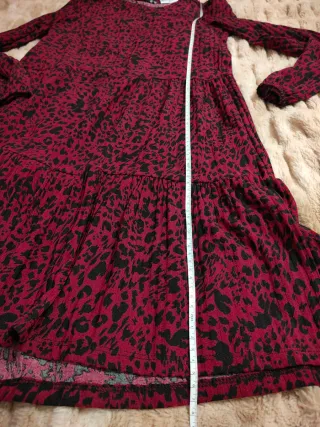 Vestido leopardo burdeos talla M